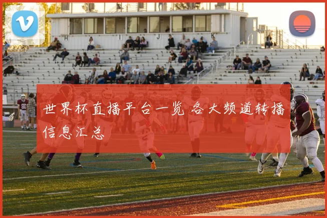 世界杯直播平台一览 各大频道转播信息汇总